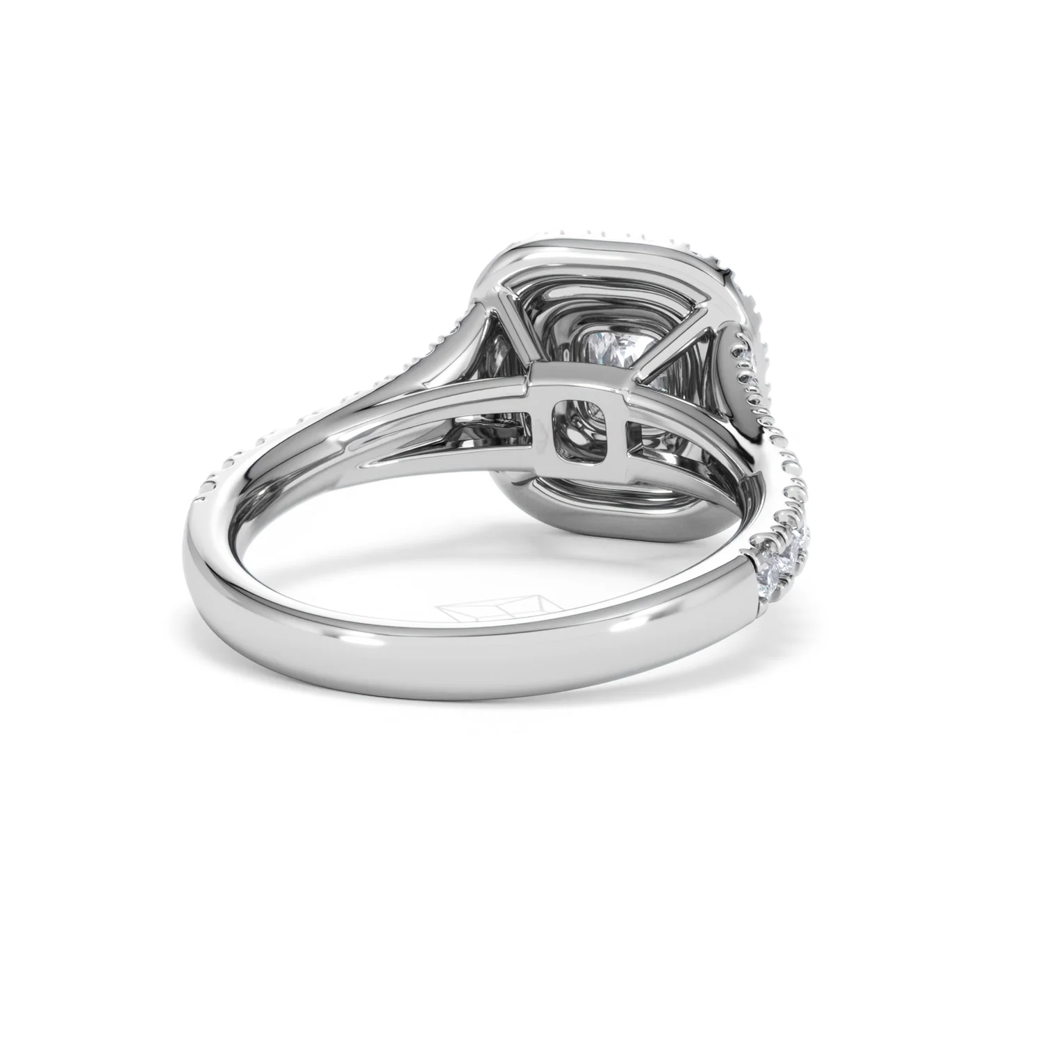 Anastasia Lab Diamond Halo Engagement Ring in Platinum 1.30ct F/VS1 - Image 45
