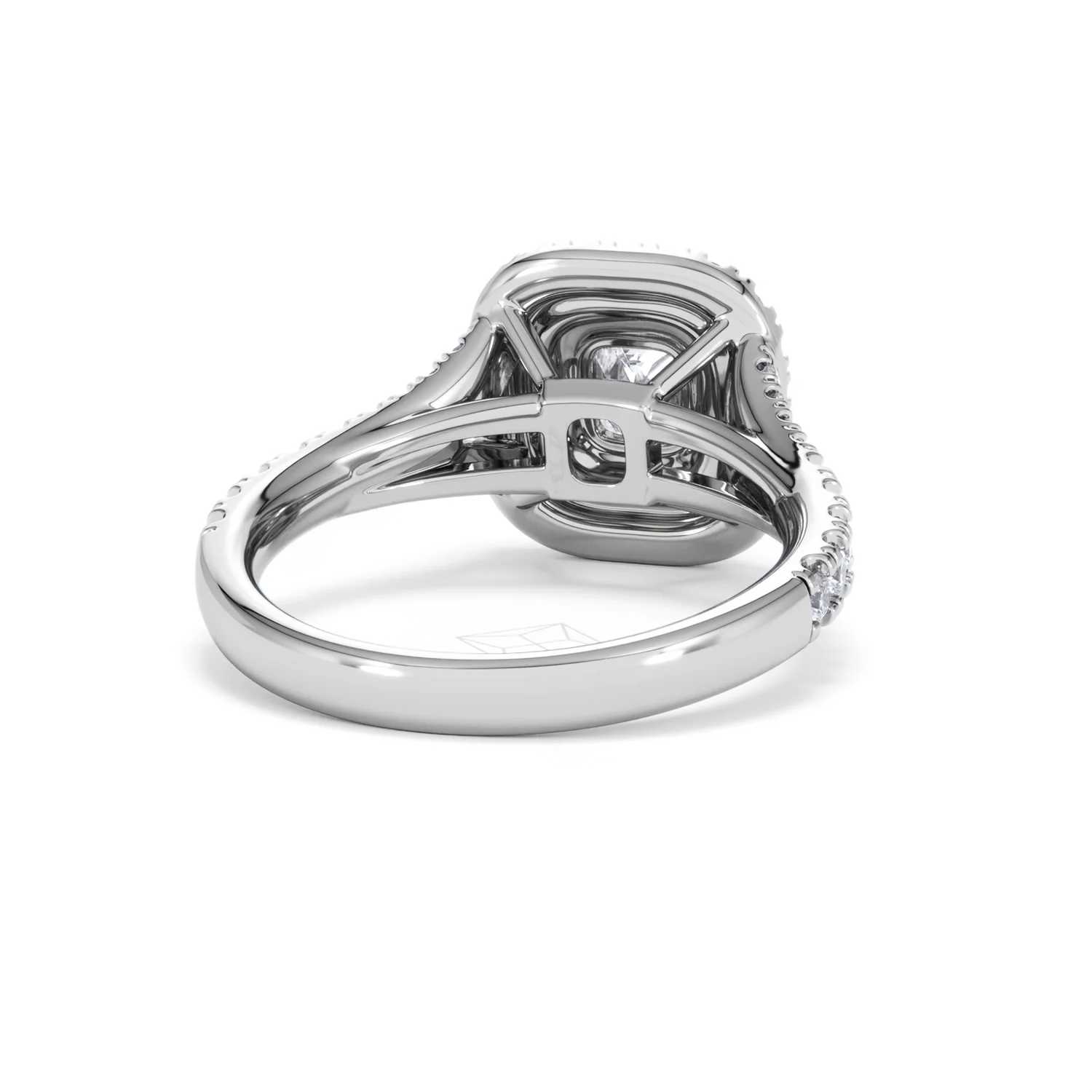 Anastasia Lab Diamond Halo Engagement Ring in Platinum 1.30ct F/VS1 - Image 46
