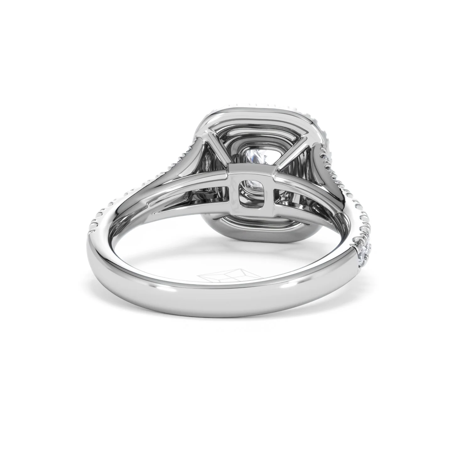 Anastasia Lab Diamond Halo Engagement Ring in Platinum 1.30ct F/VS1 - Image 47