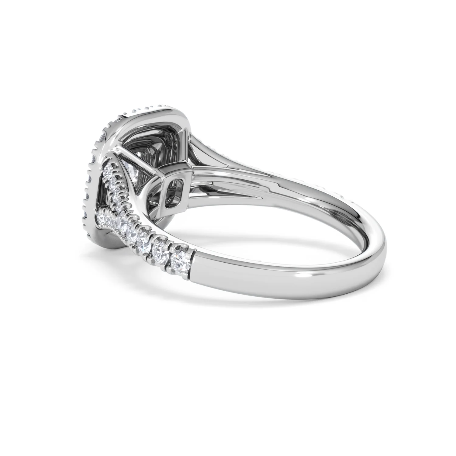 Anastasia Lab Diamond Halo Engagement Ring in Platinum 1.30ct F/VS1 - Image 61
