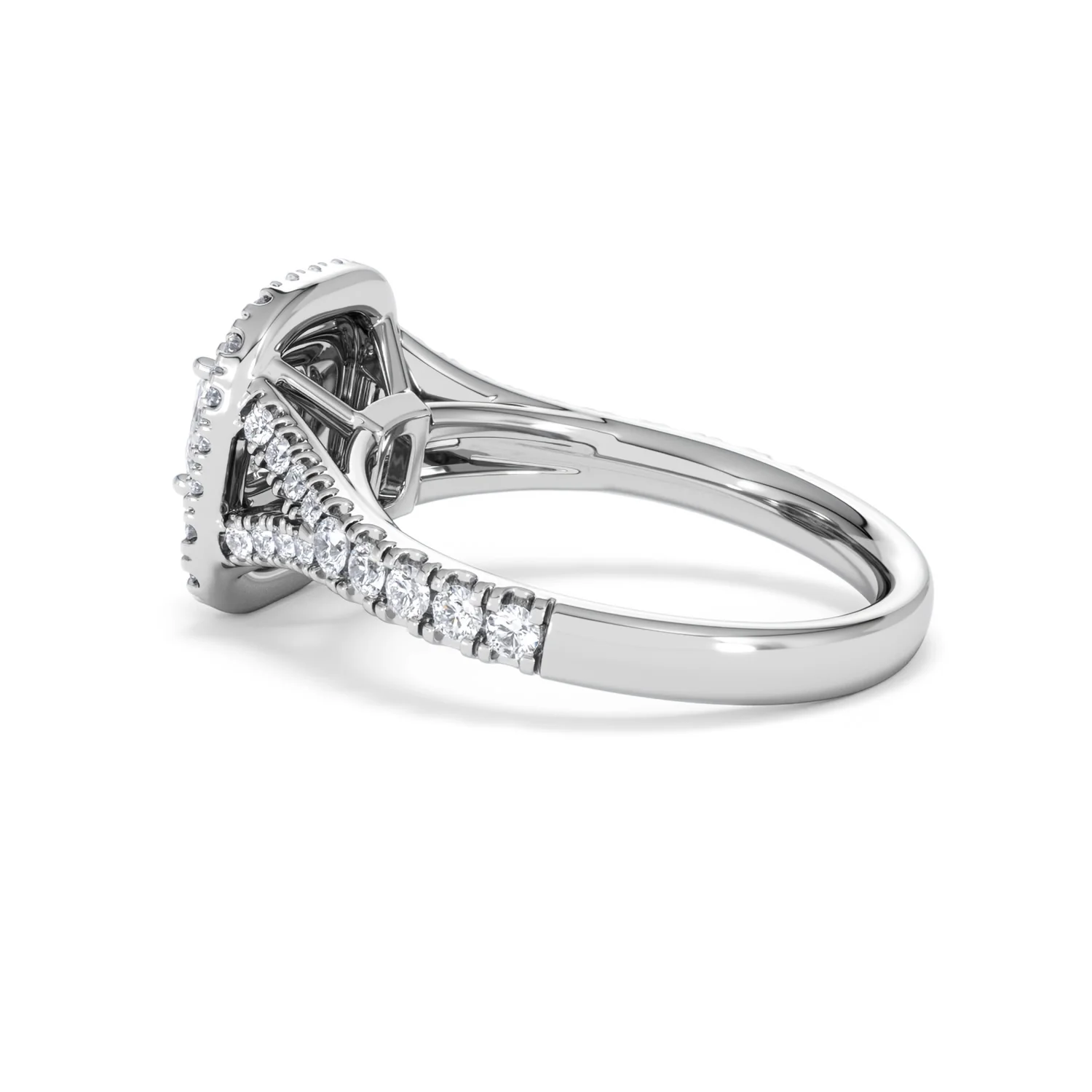 Anastasia Lab Diamond Halo Engagement Ring in Platinum 1.30ct F/VS1 - Image 64
