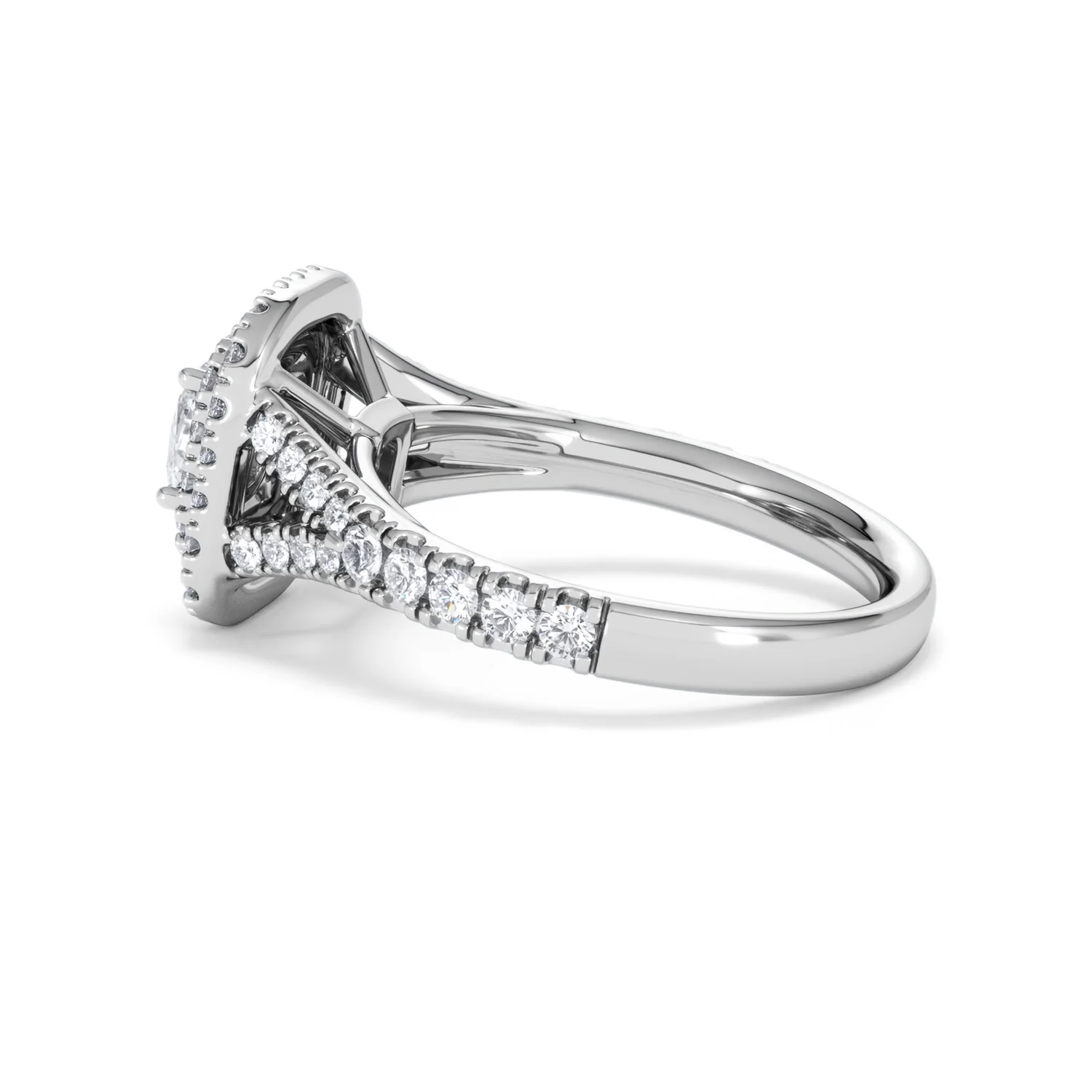 Anastasia Lab Diamond Halo Engagement Ring in Platinum 1.30ct F/VS1 - Image 66