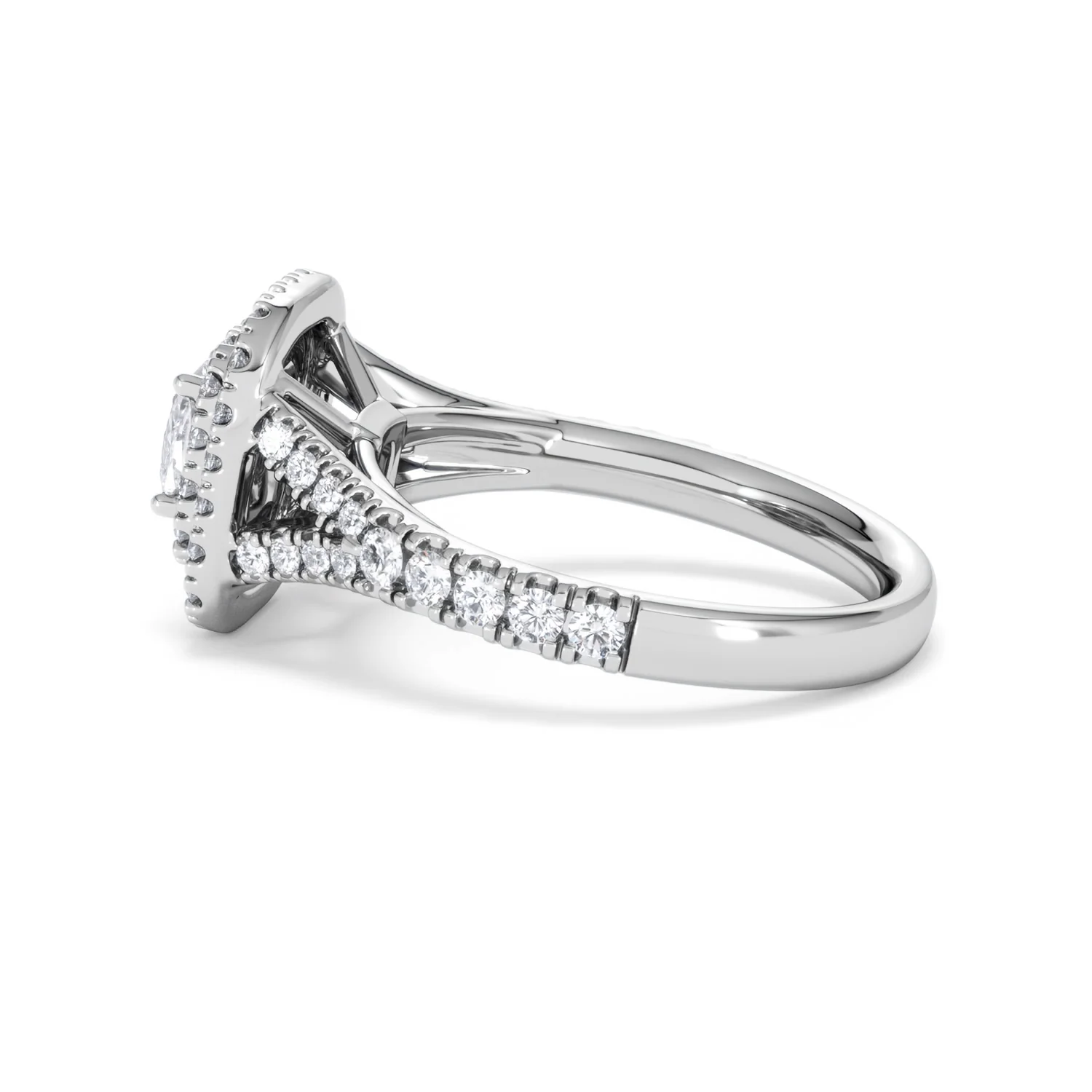 Anastasia Lab Diamond Halo Engagement Ring in Platinum 1.30ct F/VS1 - Image 67