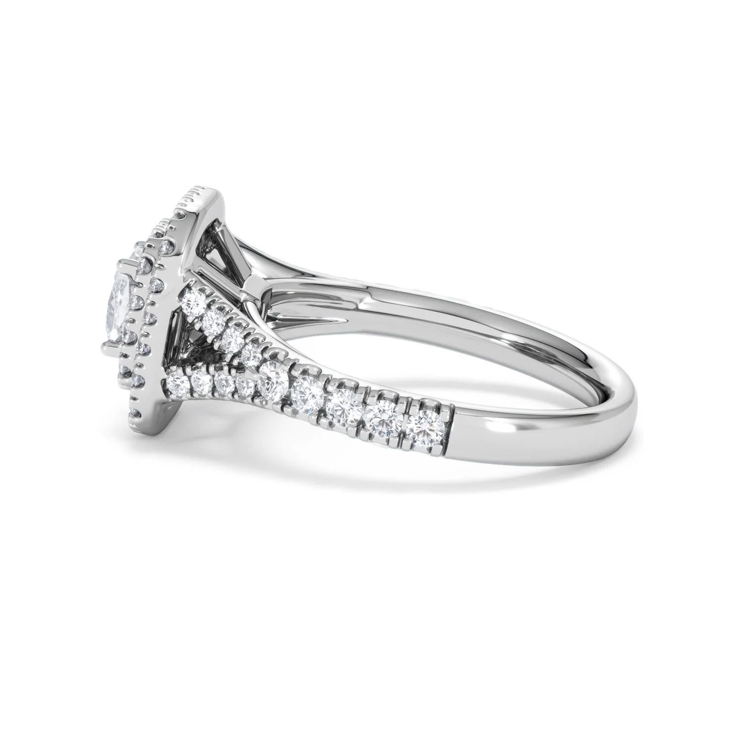 Anastasia Lab Diamond Halo Engagement Ring in Platinum 1.30ct F/VS1 - Image 68