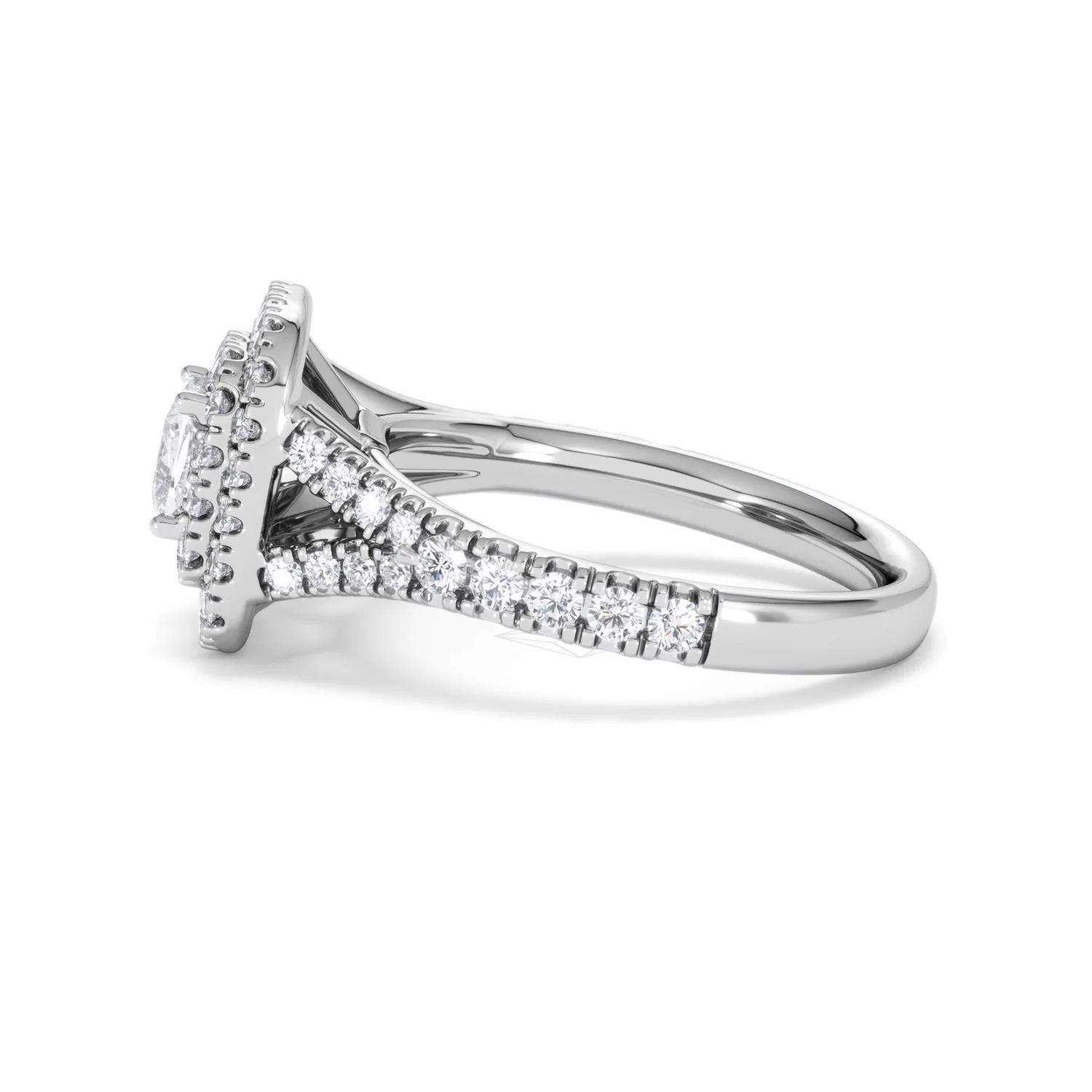 Anastasia Lab Diamond Halo Engagement Ring in Platinum 1.30ct F/VS1 - Image 70