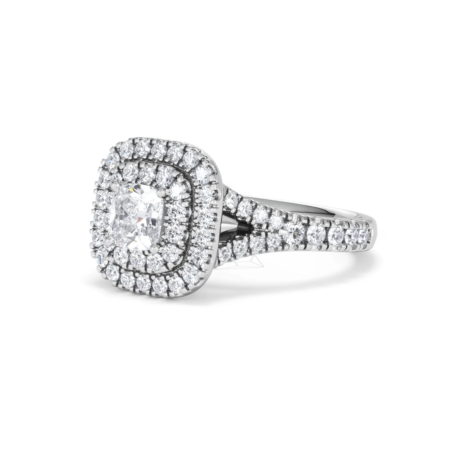 Anastasia Lab Diamond Halo Engagement Ring in Platinum 1.30ct F/VS1 - Image 82