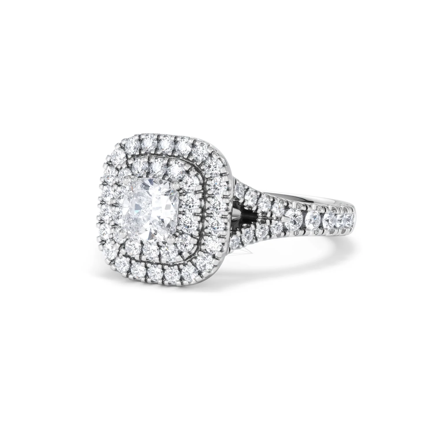 Anastasia Lab Diamond Halo Engagement Ring in Platinum 1.30ct F/VS1 - Image 84