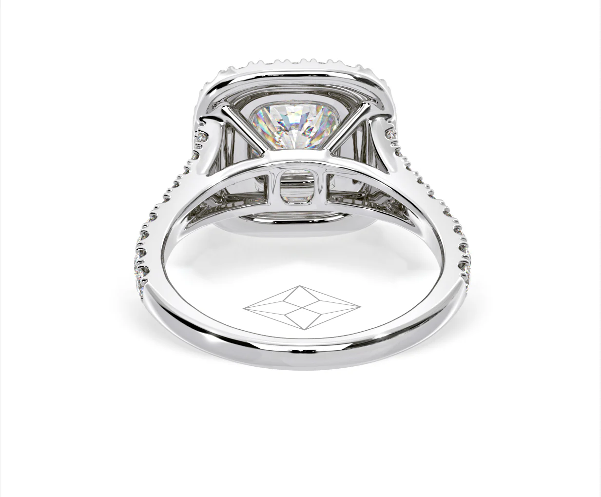 Anastasia Lab Diamond Halo Engagement Ring in Platinum 1.85ct F/VS1 - Image 127
