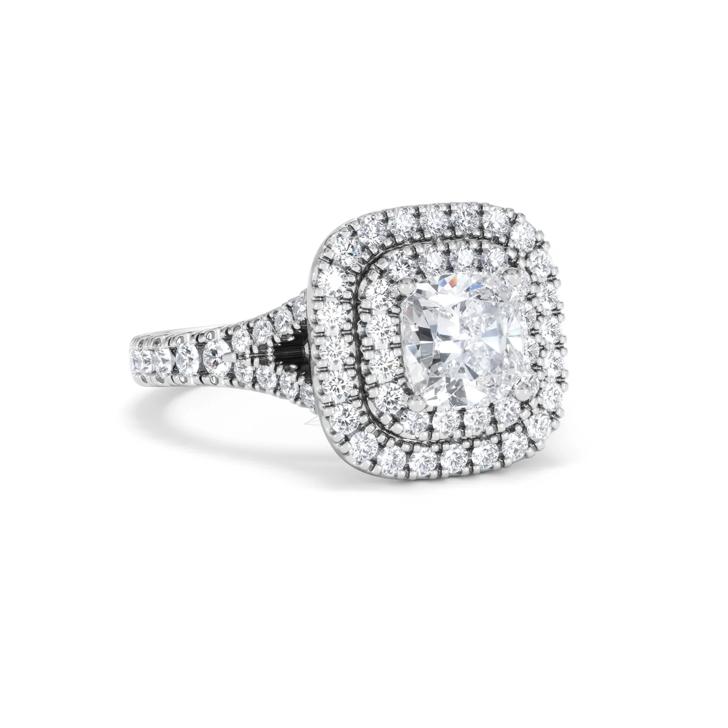 Anastasia Lab Diamond Halo Engagement Ring in Platinum 1.85ct F/VS1 - Image 13
