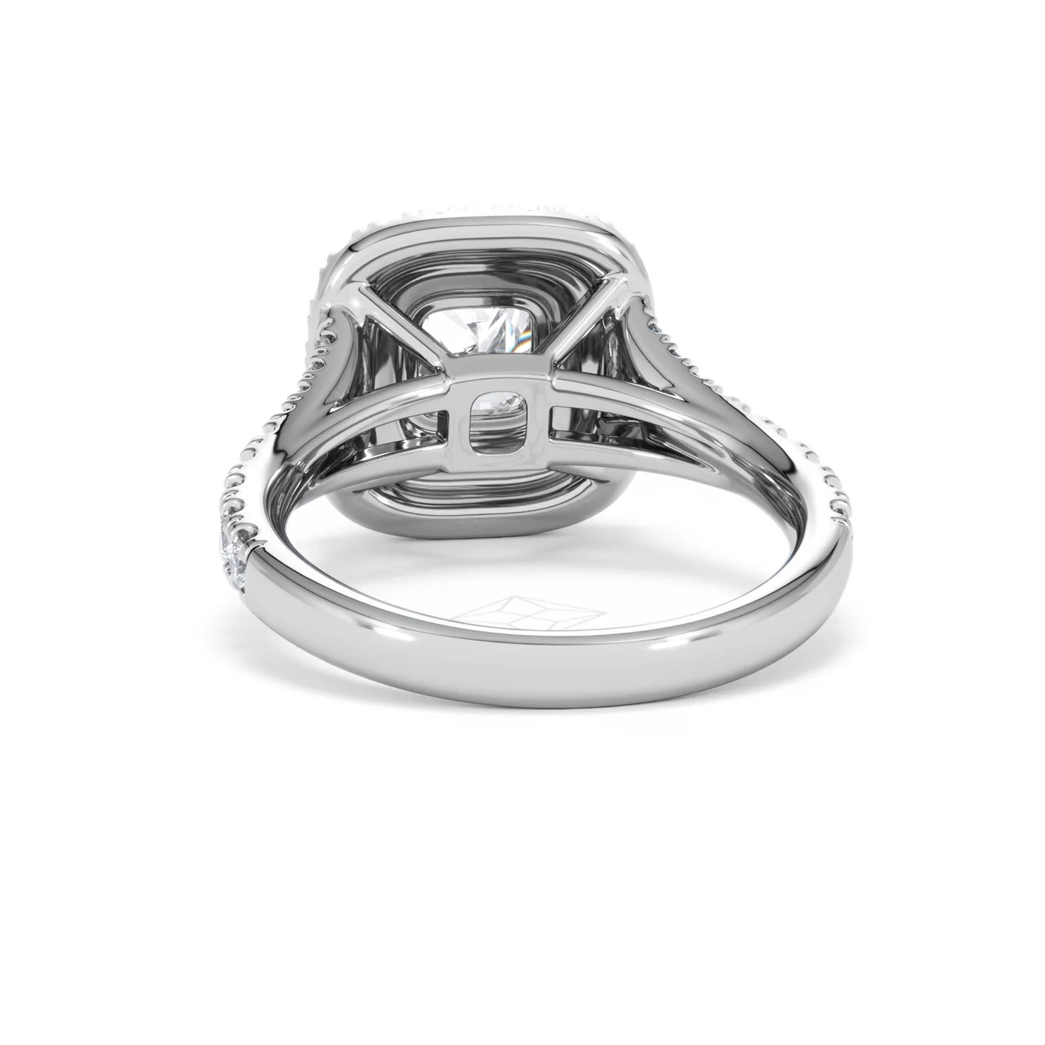 Anastasia Lab Diamond Halo Engagement Ring in Platinum 1.85ct F/VS1 - Image 50