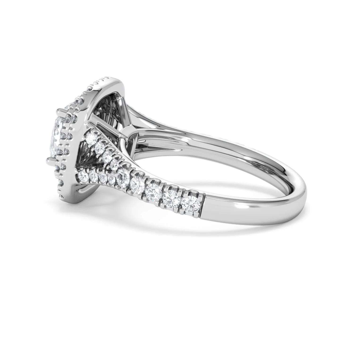 Anastasia Lab Diamond Halo Engagement Ring in Platinum 1.85ct F/VS1 - Image 64