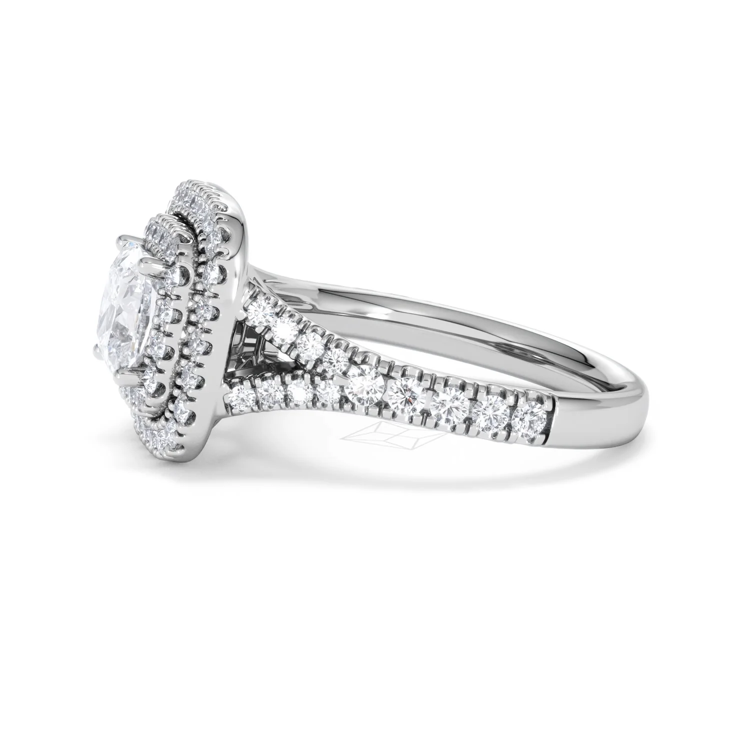 Anastasia Lab Diamond Halo Engagement Ring in Platinum 1.85ct F/VS1 - Image 71