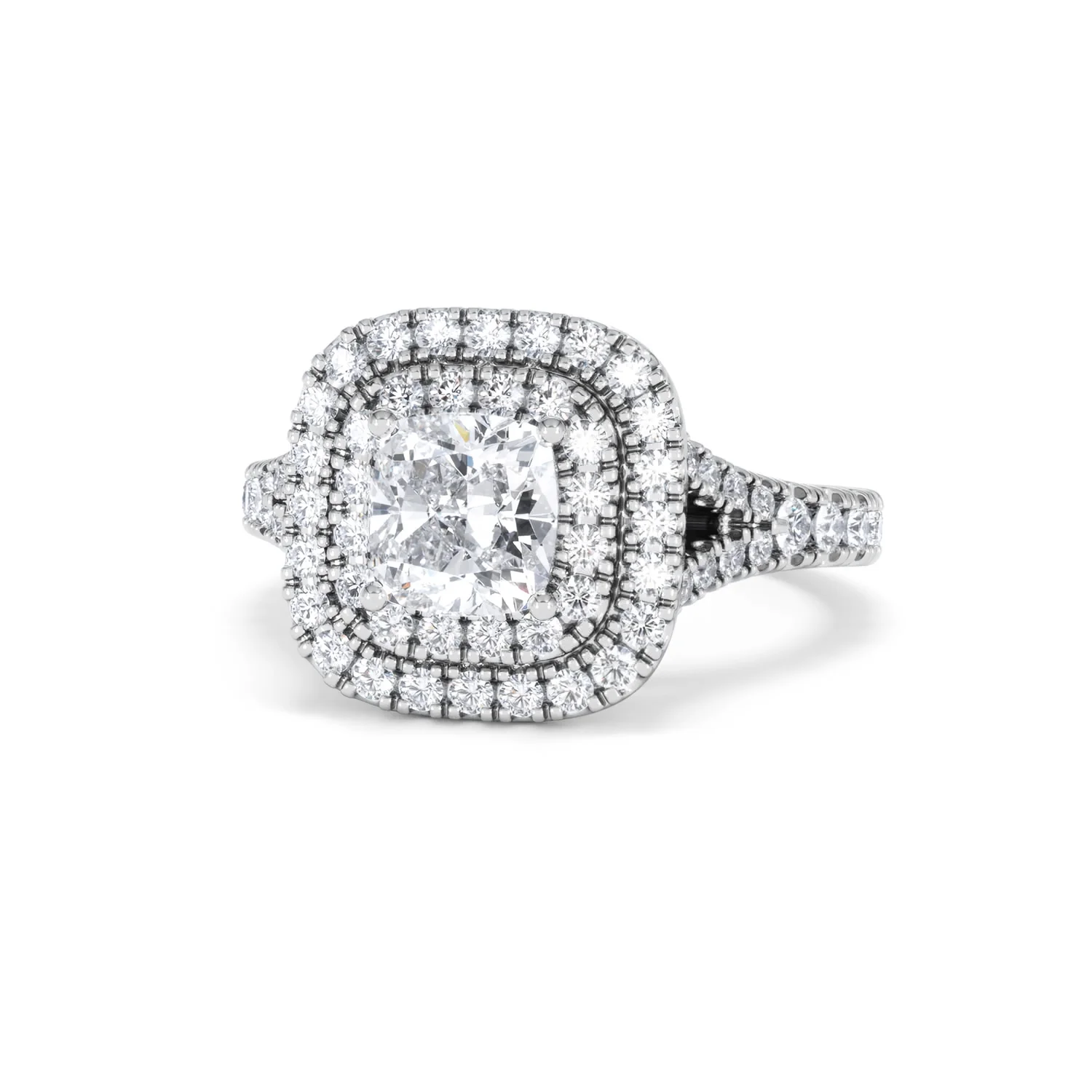 Anastasia Lab Diamond Halo Engagement Ring in Platinum 1.85ct F/VS1 - Image 85