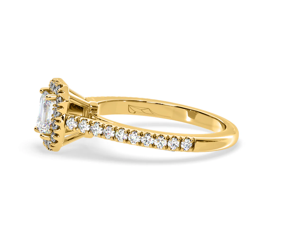 Annabelle Diamond Halo Engagement Ring in 18K Gold 1ct G/VS1 - Image 19