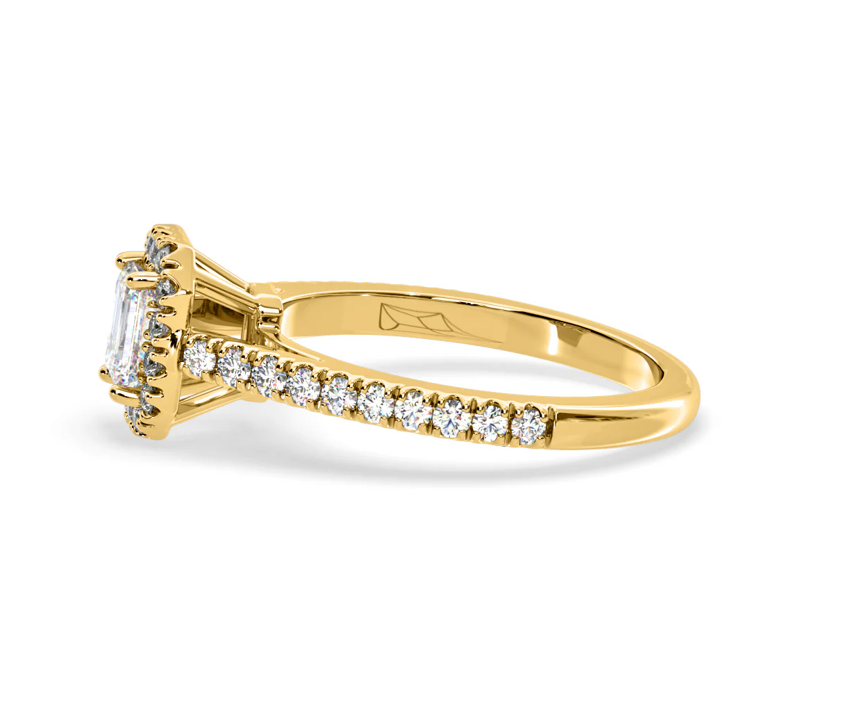Annabelle Diamond Halo Engagement Ring in 18K Gold 1ct G/VS1 - Image 20
