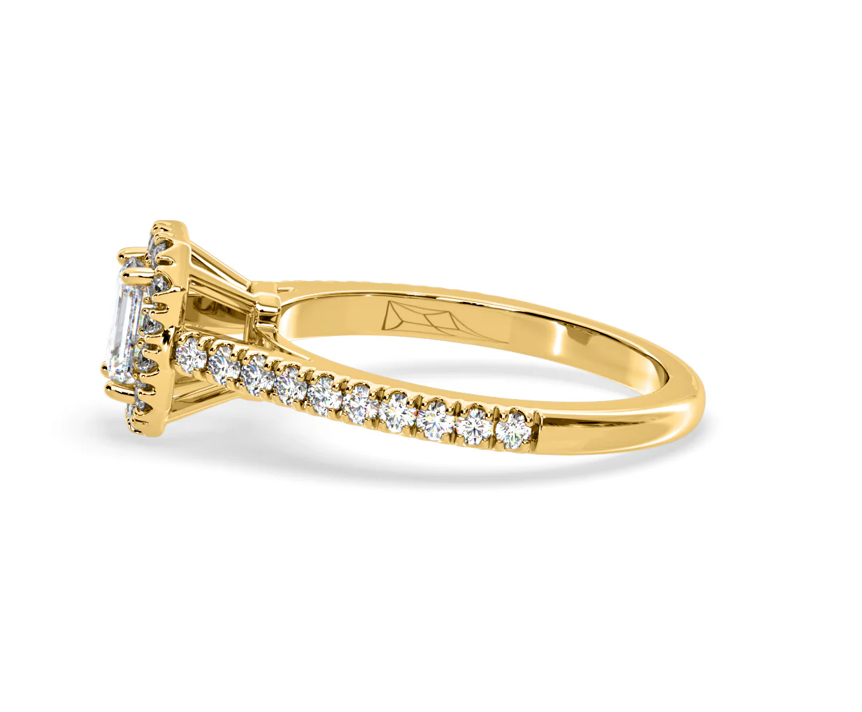 Annabelle Diamond Halo Engagement Ring in 18K Gold 1ct G/VS1 - Image 21