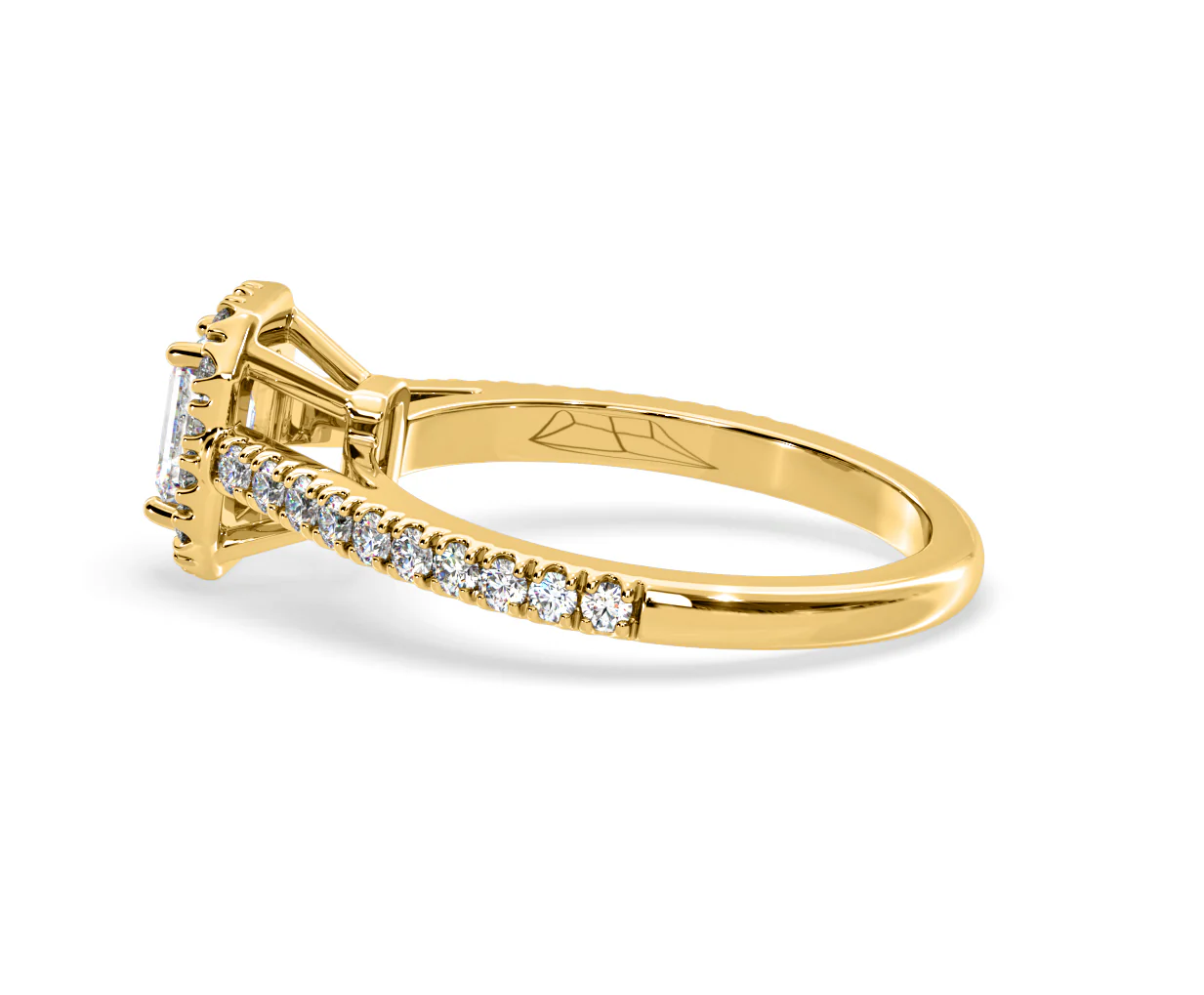 Annabelle Diamond Halo Engagement Ring in 18K Gold 1ct G/VS1 - Image 25