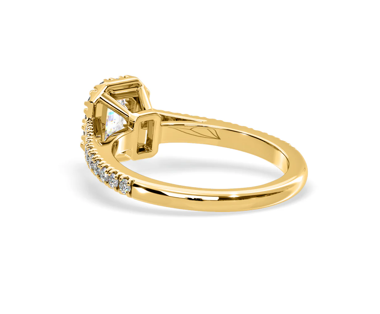 Annabelle Diamond Halo Engagement Ring in 18K Gold 1ct G/VS1 - Image 33