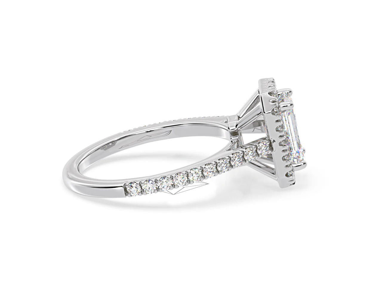 Annabelle GIA Diamond Halo Engagement Ring in Platinum 1.65ct G/VS1 - Image 66