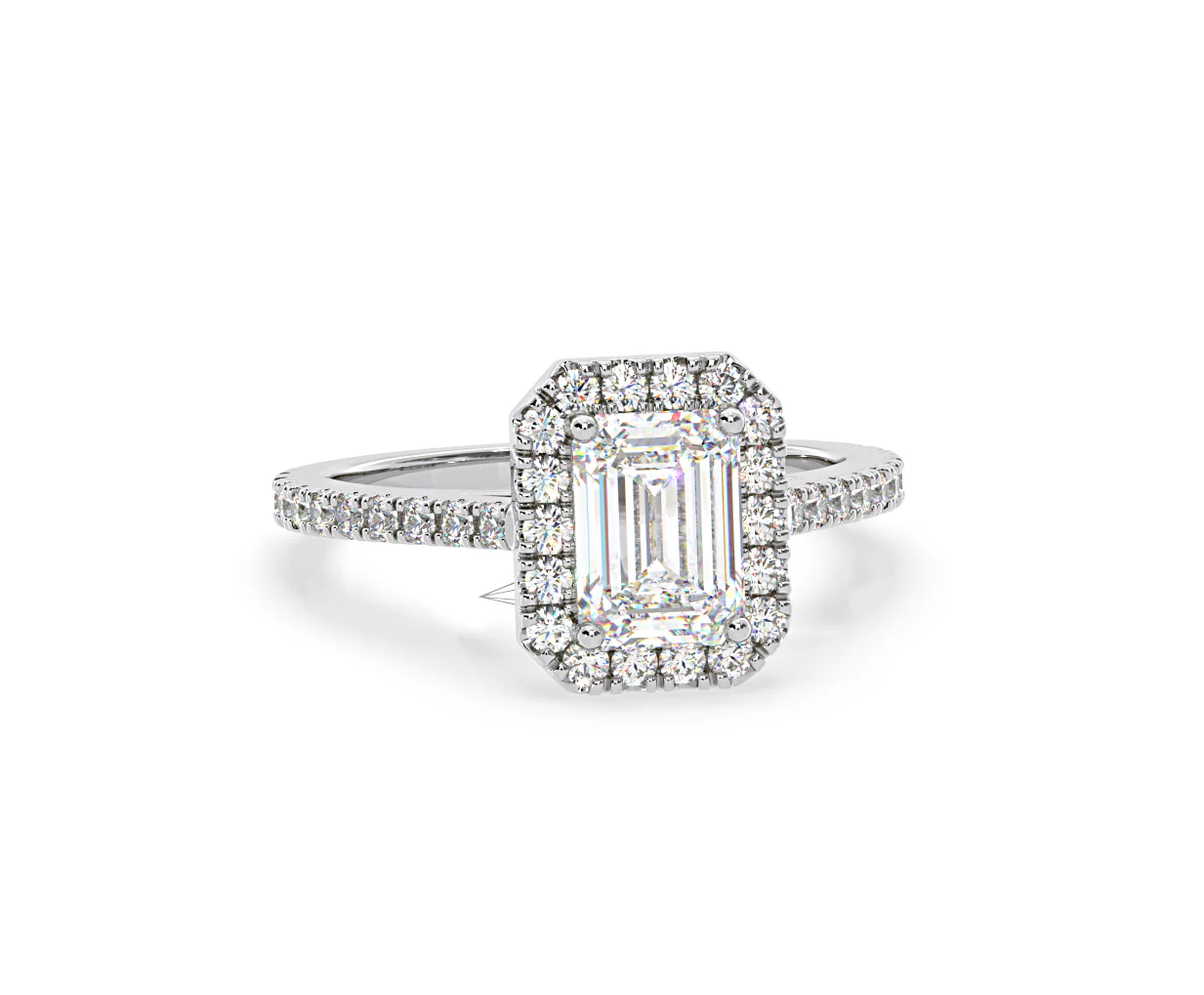 Annabelle GIA Diamond Halo Engagement Ring in Platinum 1.65ct G/VS1 - Image 84