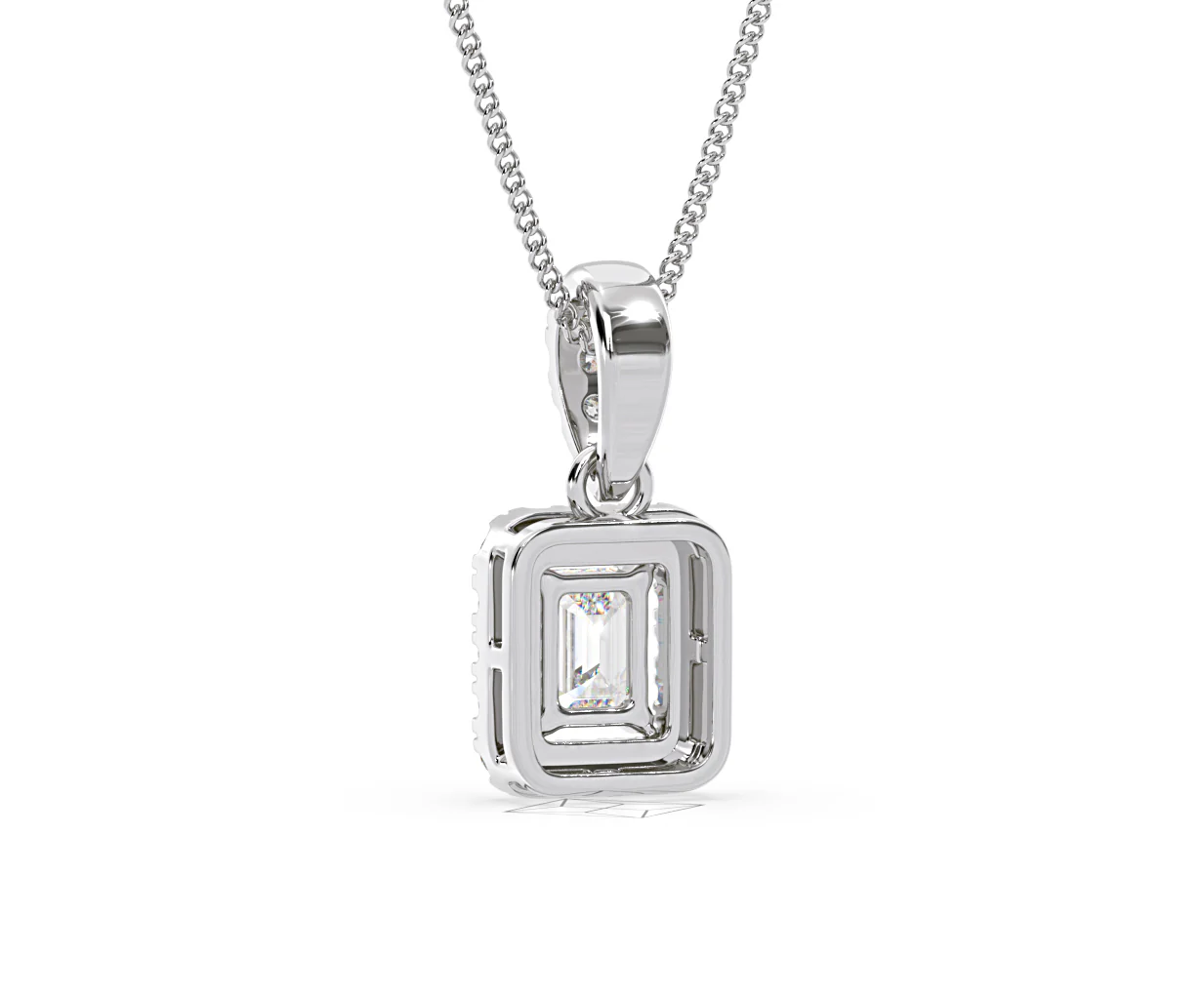 Annabelle Lab Diamond 0.70ct Pendant Necklace in 18K White Gold F/VS1 - Image 43
