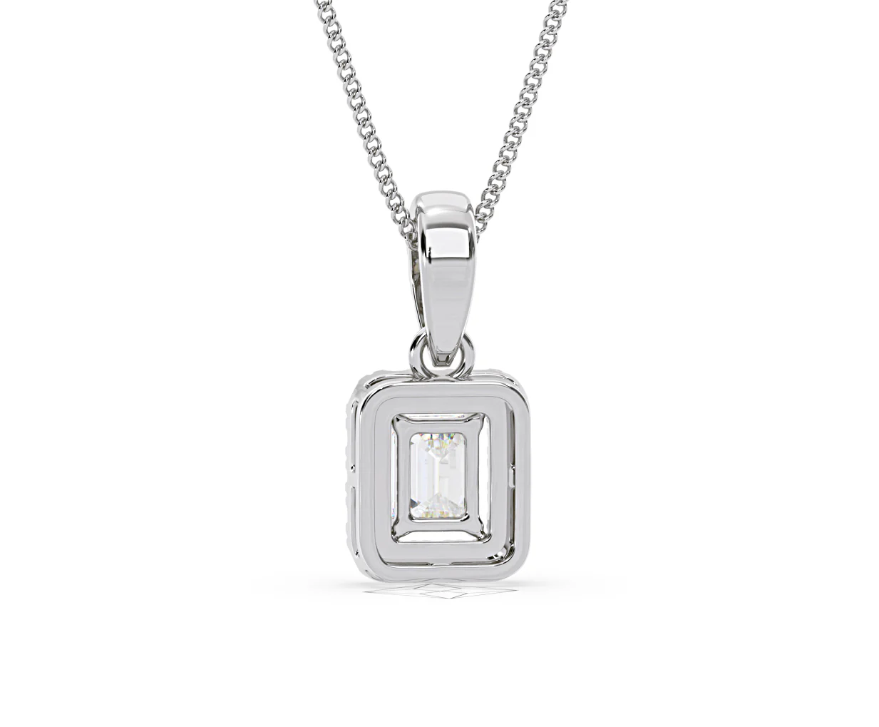 Annabelle Lab Diamond 0.70ct Pendant Necklace in 18K White Gold F/VS1 - Image 46