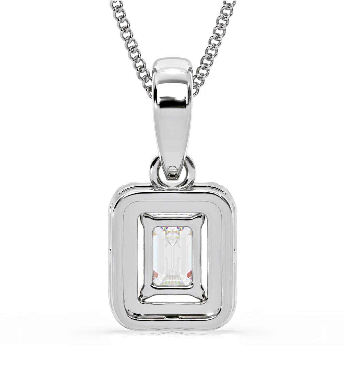 Annabelle Lab Diamond 0.70ct Pendant Necklace in 18K White Gold F/VS1 - Image 6