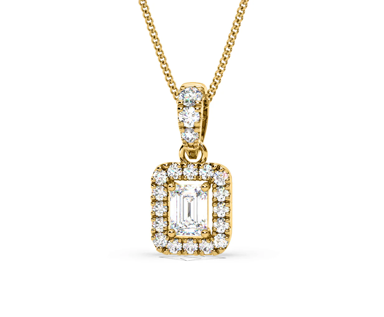 Annabelle Lab Diamond 0.70ct Pendant Necklace in 18K Yellow Gold F/VS1 - Image 10