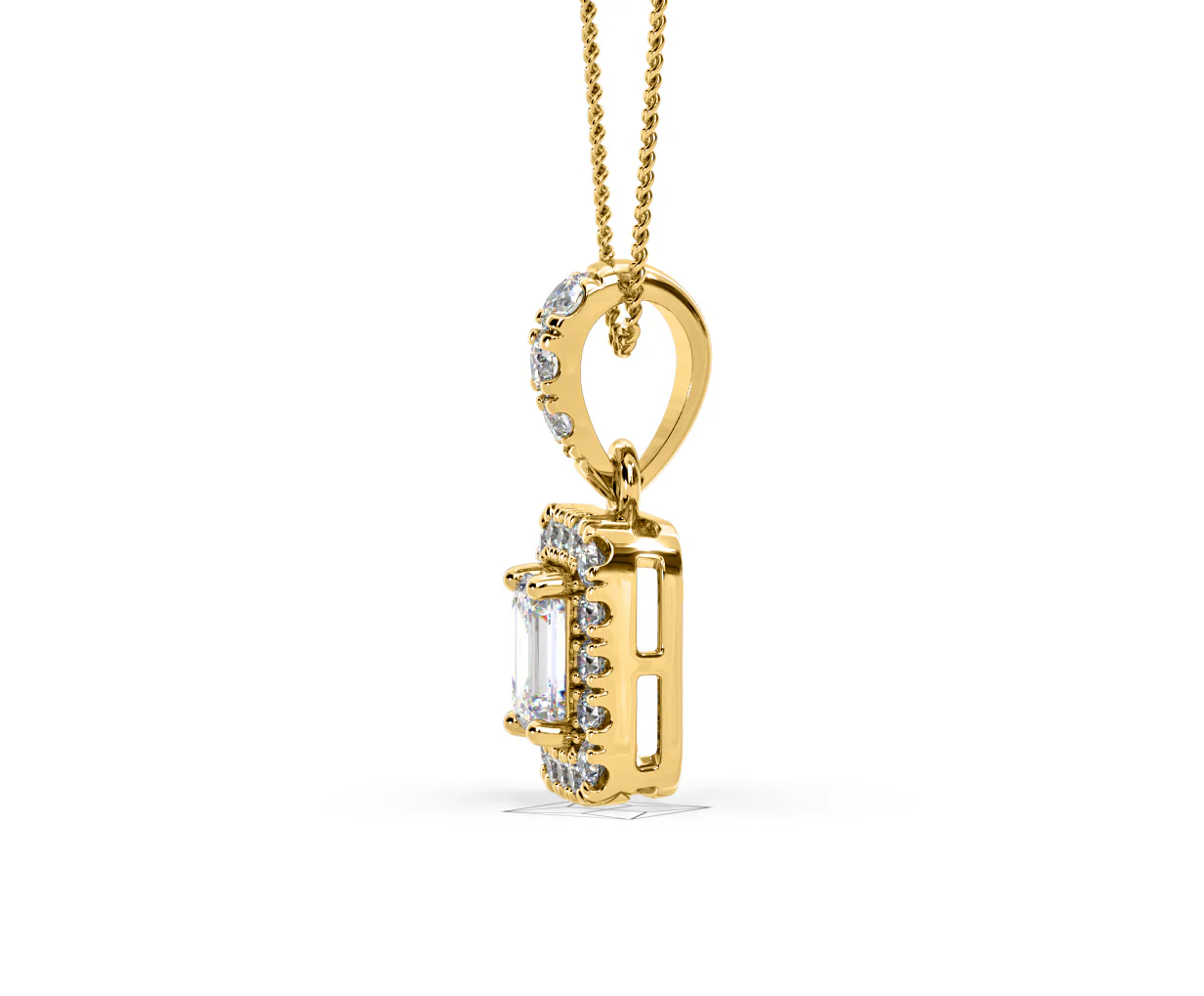 Annabelle Lab Diamond 0.70ct Pendant Necklace in 18K Yellow Gold F/VS1 - Image 25