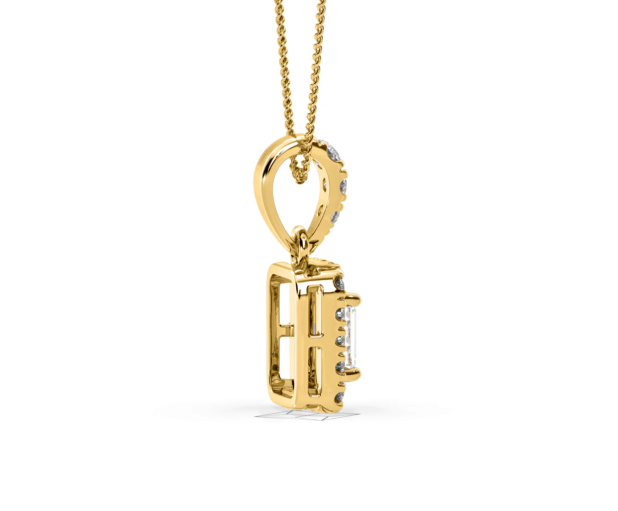 Annabelle Lab Diamond 0.70ct Pendant Necklace in 18K Yellow Gold F/VS1 - Image 64