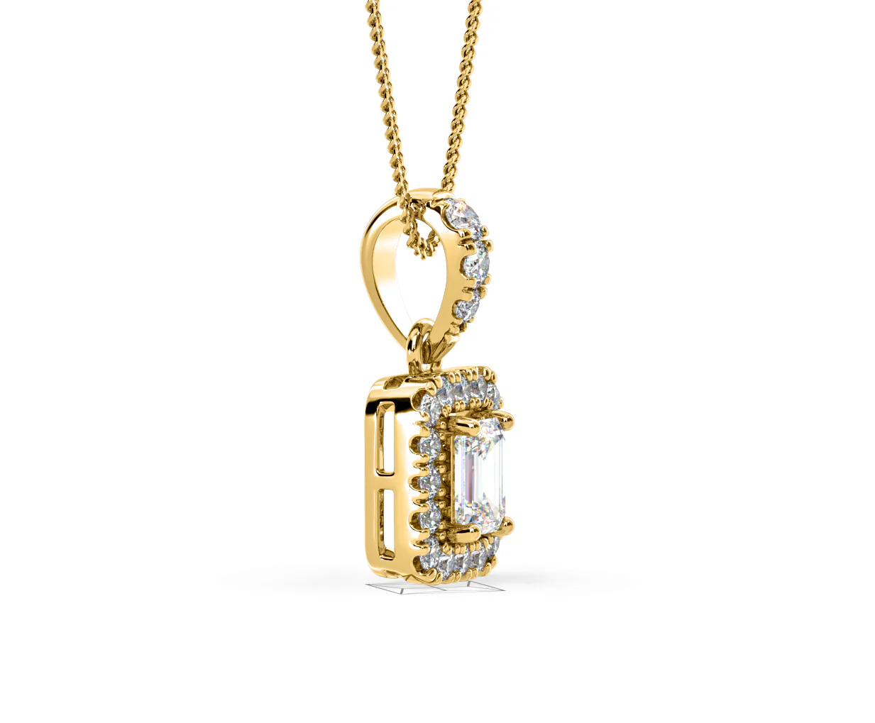 Annabelle Lab Diamond 0.70ct Pendant Necklace in 18K Yellow Gold F/VS1 - Image 73
