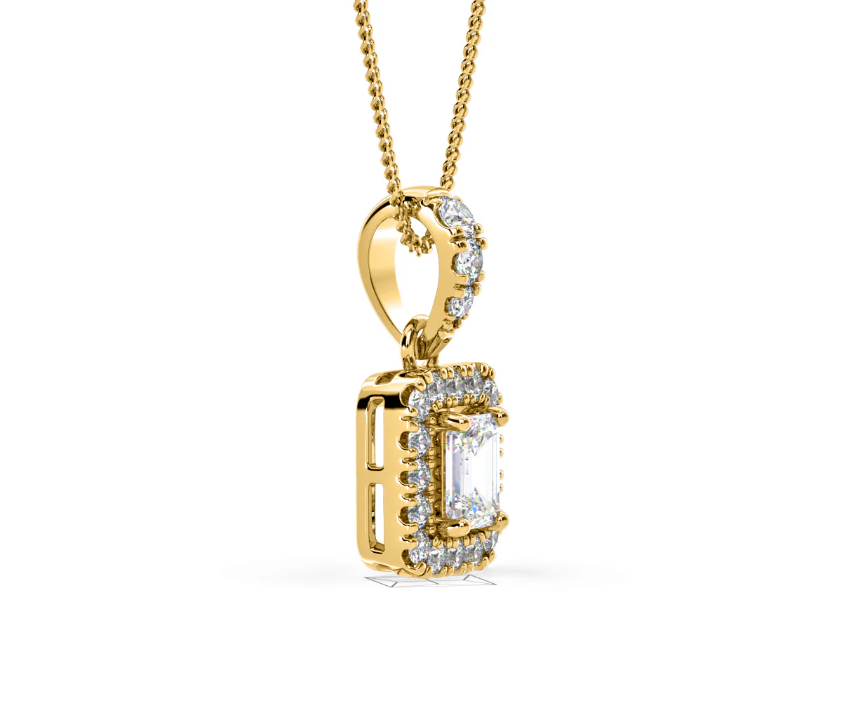 Annabelle Lab Diamond 0.70ct Pendant Necklace in 18K Yellow Gold F/VS1 - Image 74