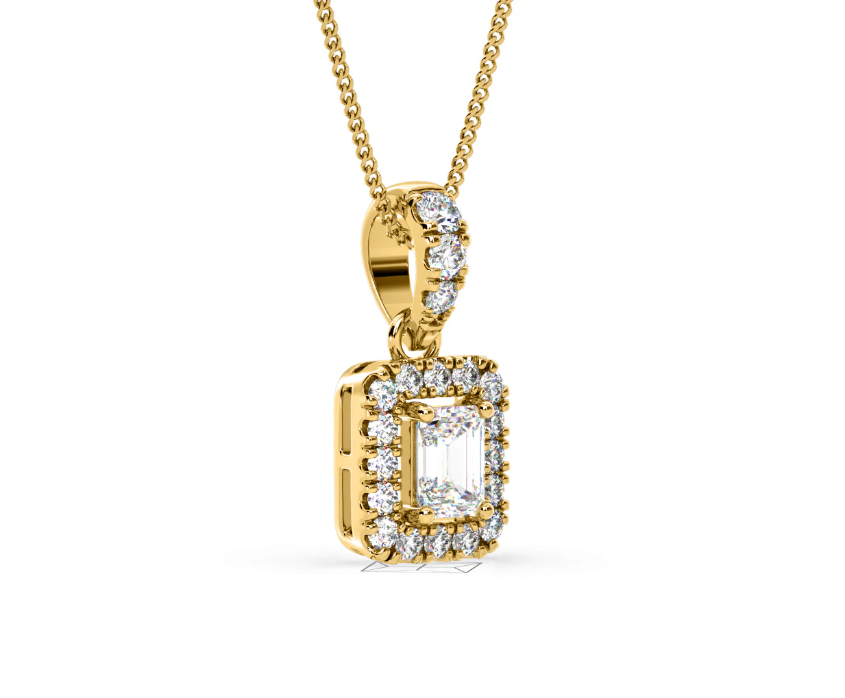 Annabelle Lab Diamond 0.70ct Pendant Necklace in 18K Yellow Gold F/VS1 - Image 79