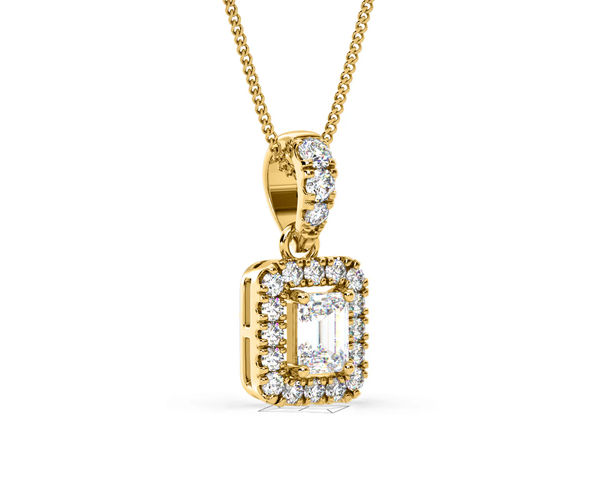 Annabelle Lab Diamond 0.70ct Pendant Necklace in 18K Yellow Gold F/VS1 - Image 80