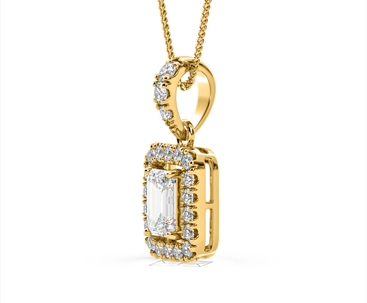 Annabelle Lab Diamond 1.38ct Pendant Necklace in 18K Yellow Gold F/VS1 - Image 21