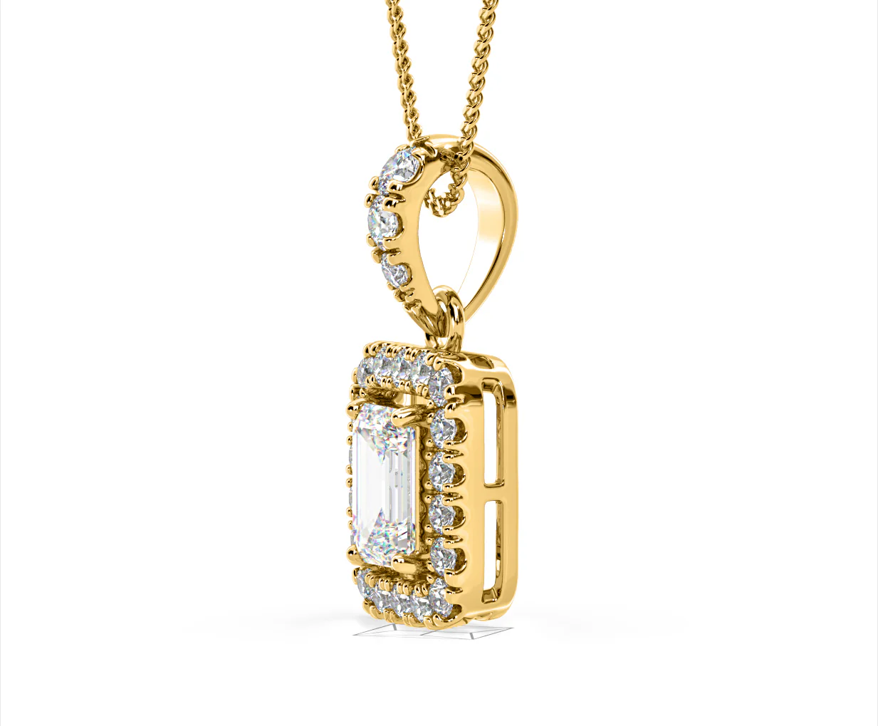 Annabelle Lab Diamond 1.38ct Pendant Necklace in 18K Yellow Gold F/VS1 - Image 22