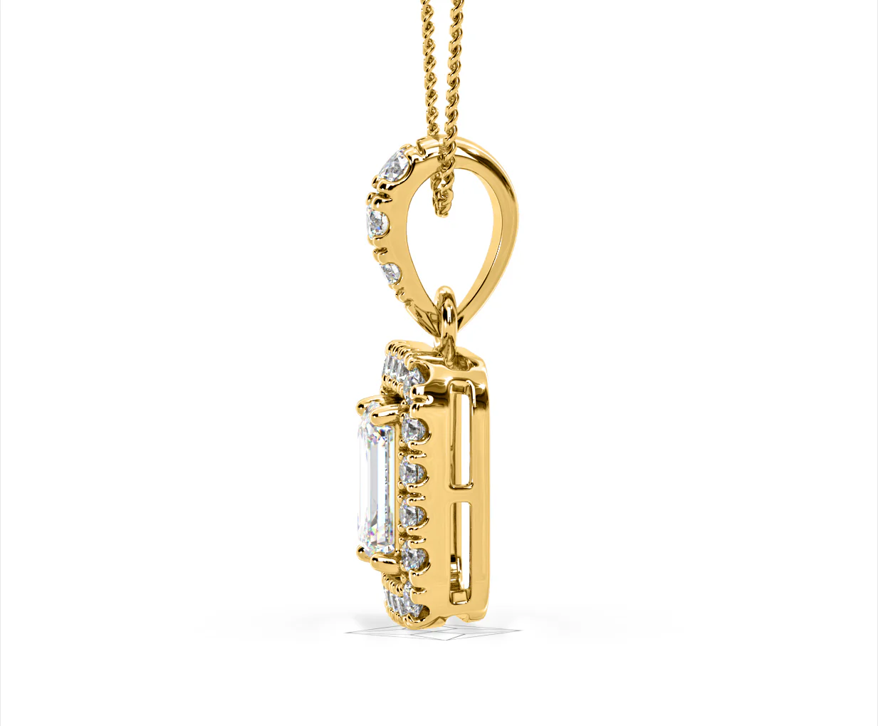 Annabelle Lab Diamond 1.38ct Pendant Necklace in 18K Yellow Gold F/VS1 - Image 26