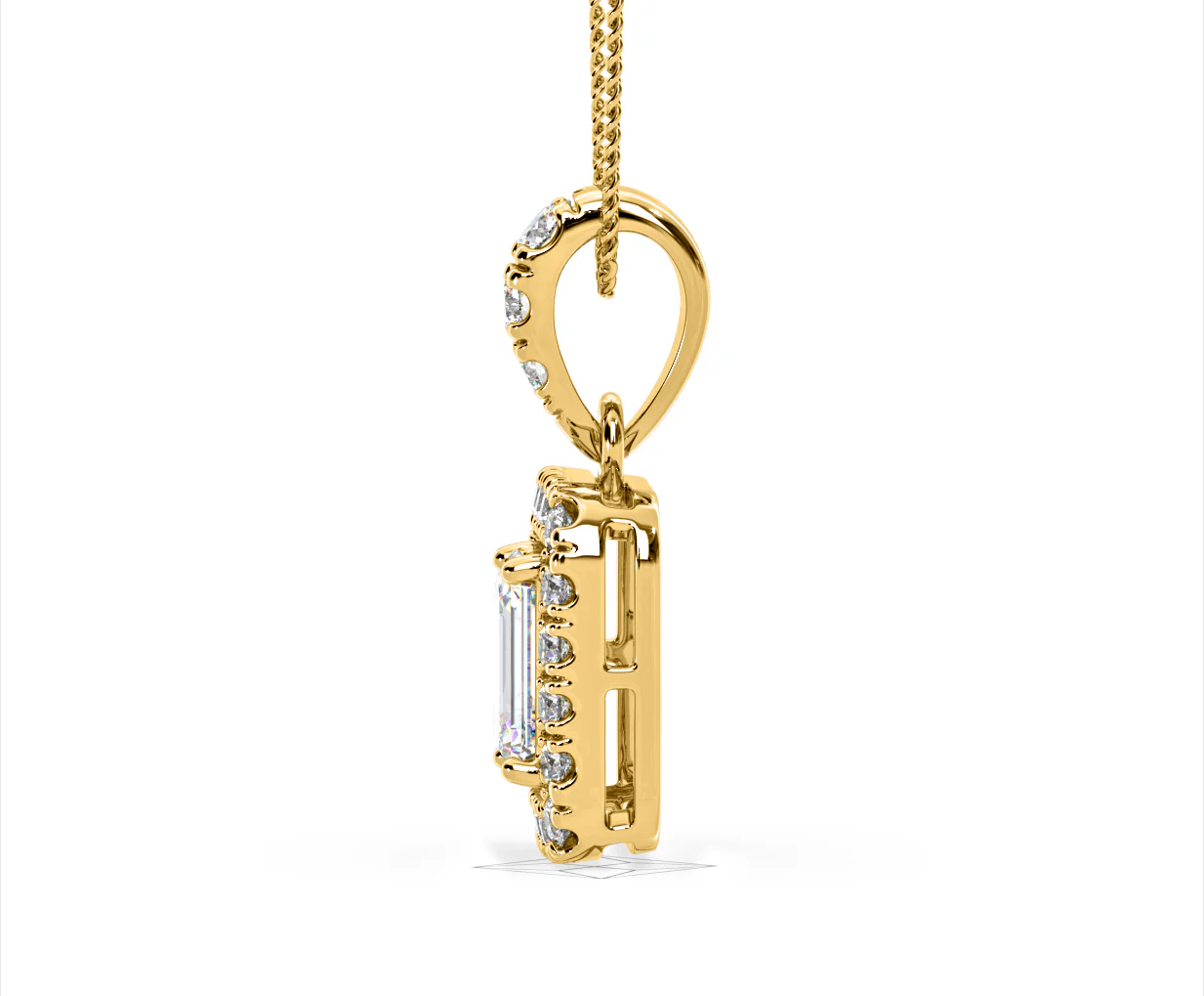 Annabelle Lab Diamond 1.38ct Pendant Necklace in 18K Yellow Gold F/VS1 - Image 27