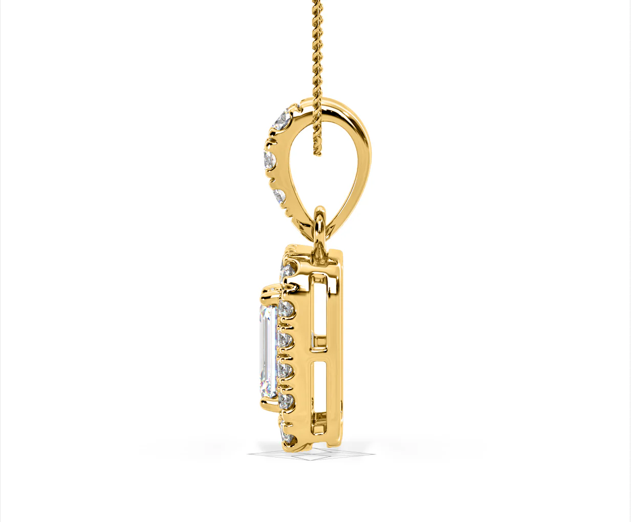 Annabelle Lab Diamond 1.38ct Pendant Necklace in 18K Yellow Gold F/VS1 - Image 28