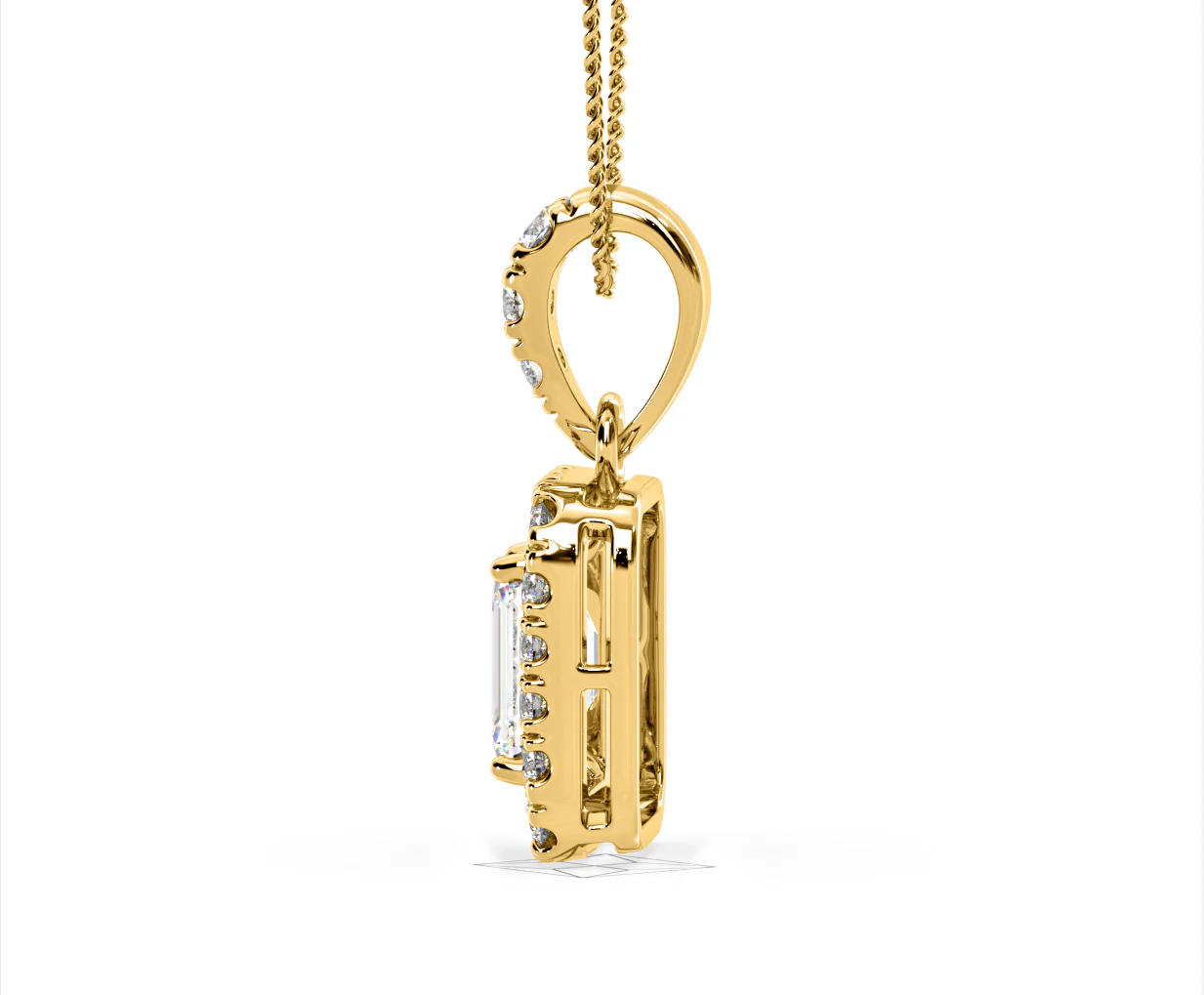 Annabelle Lab Diamond 1.38ct Pendant Necklace in 18K Yellow Gold F/VS1 - Image 29