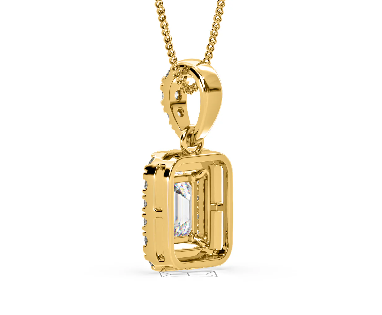 Annabelle Lab Diamond 1.38ct Pendant Necklace in 18K Yellow Gold F/VS1 - Image 37