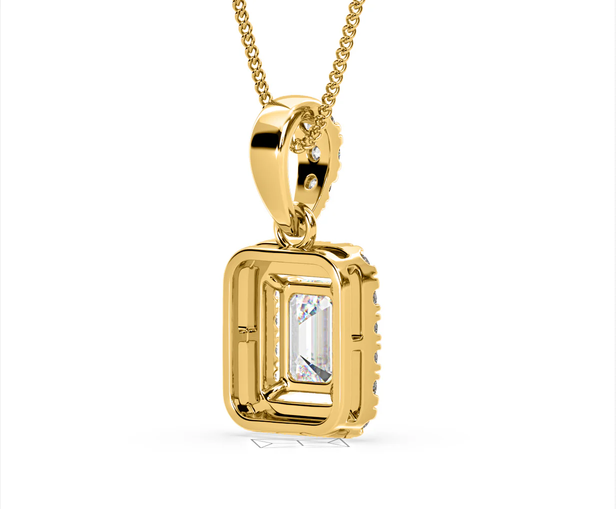 Annabelle Lab Diamond 1.38ct Pendant Necklace in 18K Yellow Gold F/VS1 - Image 56