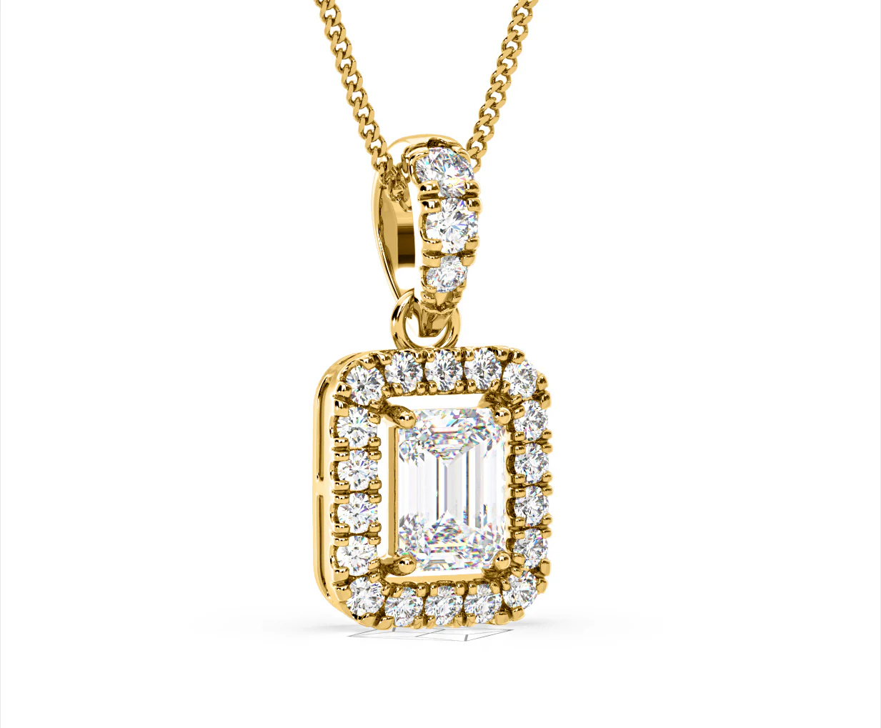Annabelle Lab Diamond 1.38ct Pendant Necklace in 18K Yellow Gold F/VS1 - Image 82