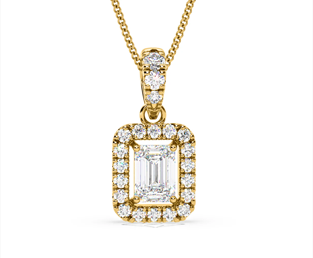 Annabelle Lab Diamond 1.38ct Pendant Necklace in 18K Yellow Gold F/VS1 - Image 86