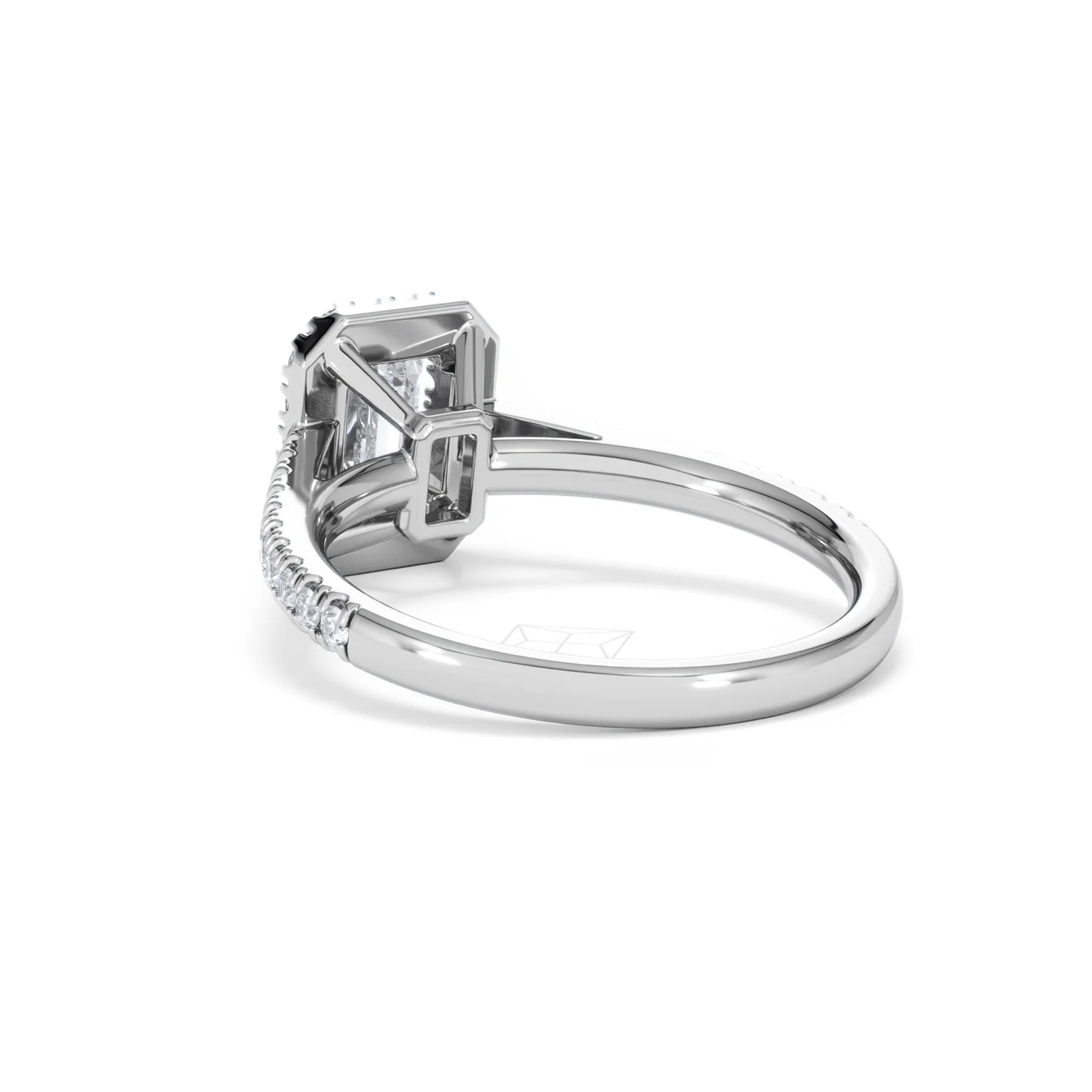 Annabelle Lab Diamond Halo Engagement Ring 18K White Gold 1.65ct F/VS1 - Image 58