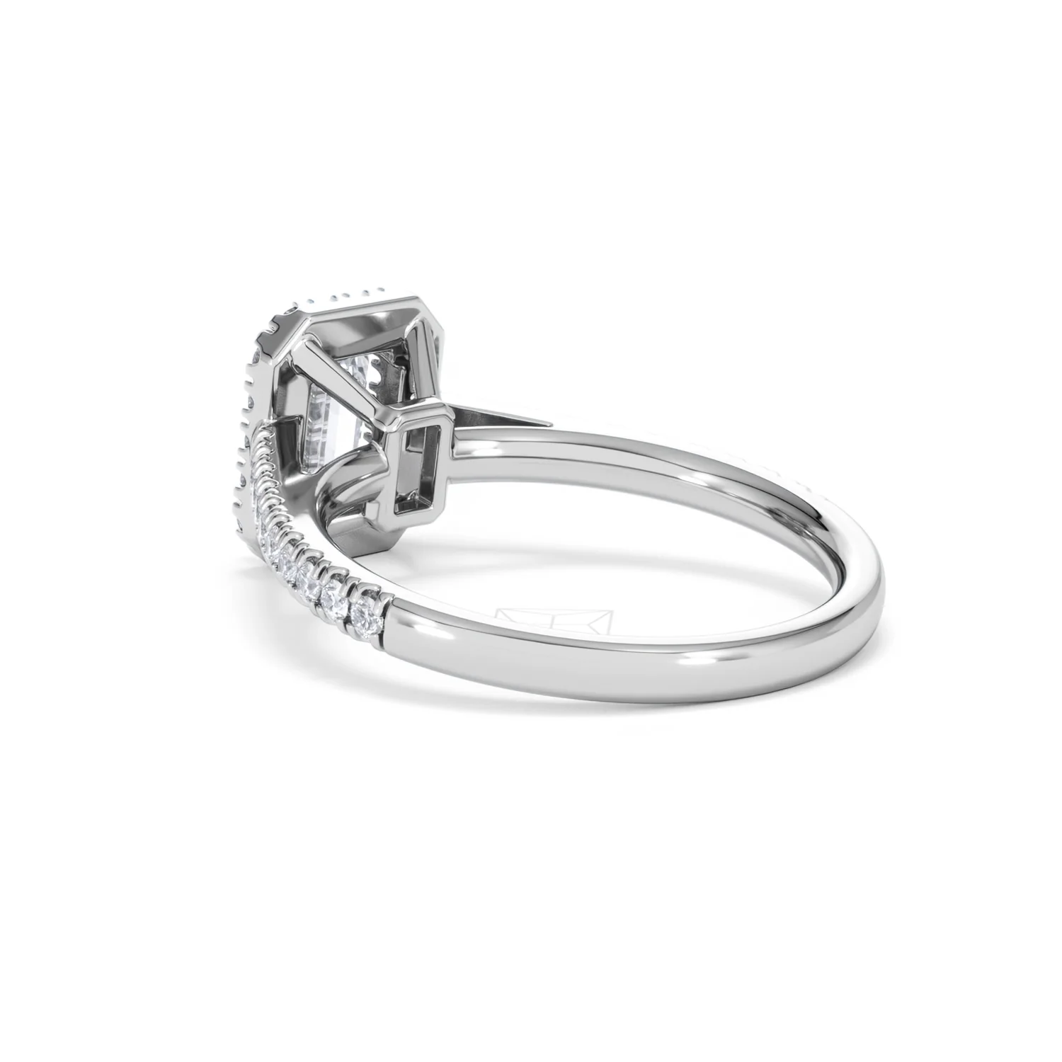 Annabelle Lab Diamond Halo Engagement Ring 18K White Gold 1.65ct F/VS1 - Image 60