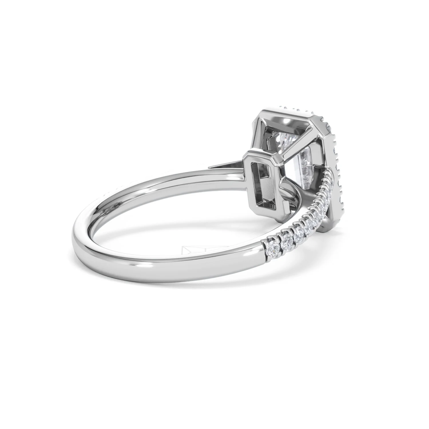 Annabelle Lab Diamond Halo Engagement Ring 18K White Gold 2.15ct F/VS1 - Image 41