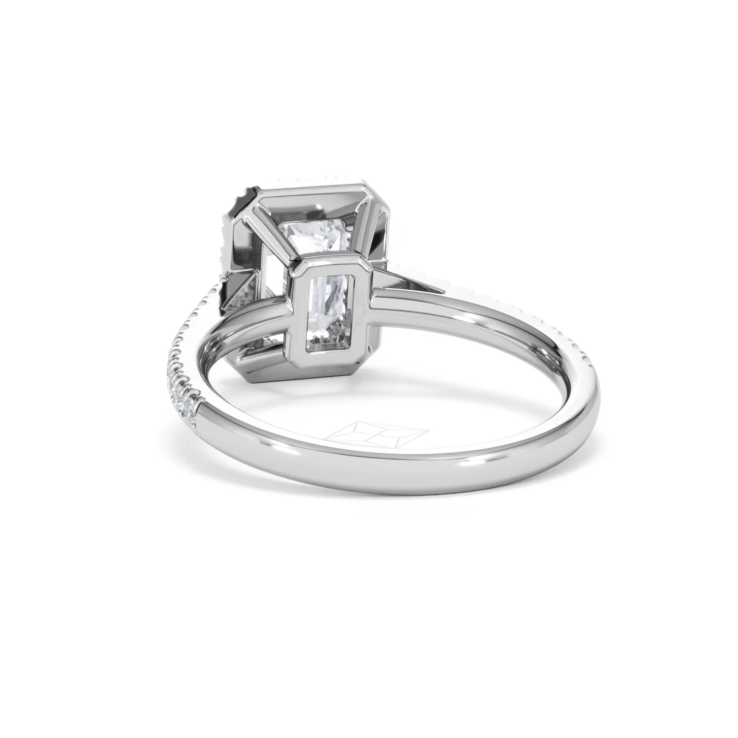 Annabelle Lab Diamond Halo Engagement Ring 18K White Gold 2.15ct F/VS1 - Image 55
