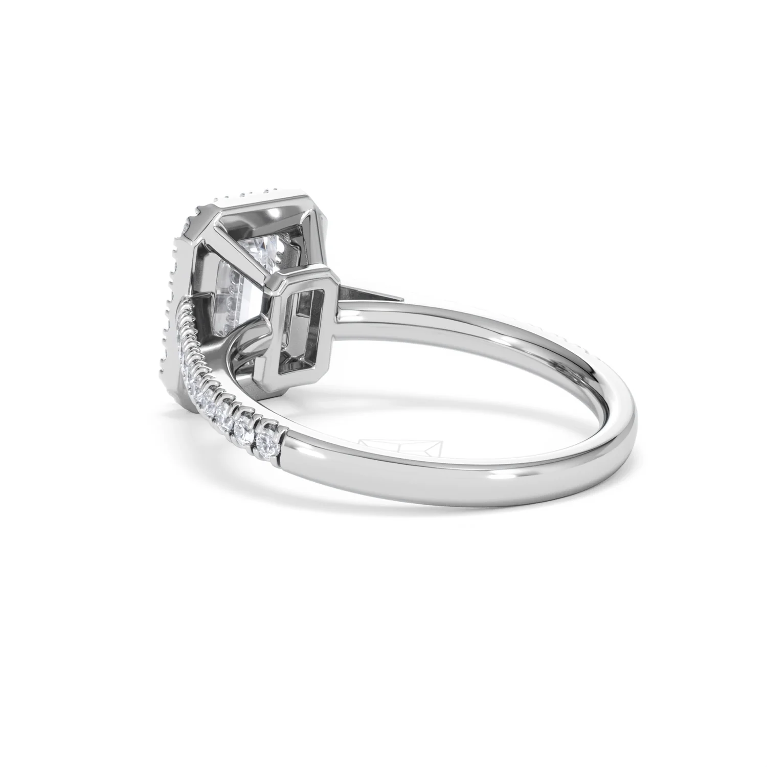 Annabelle Lab Diamond Halo Engagement Ring 18K White Gold 2.15ct F/VS1 - Image 60