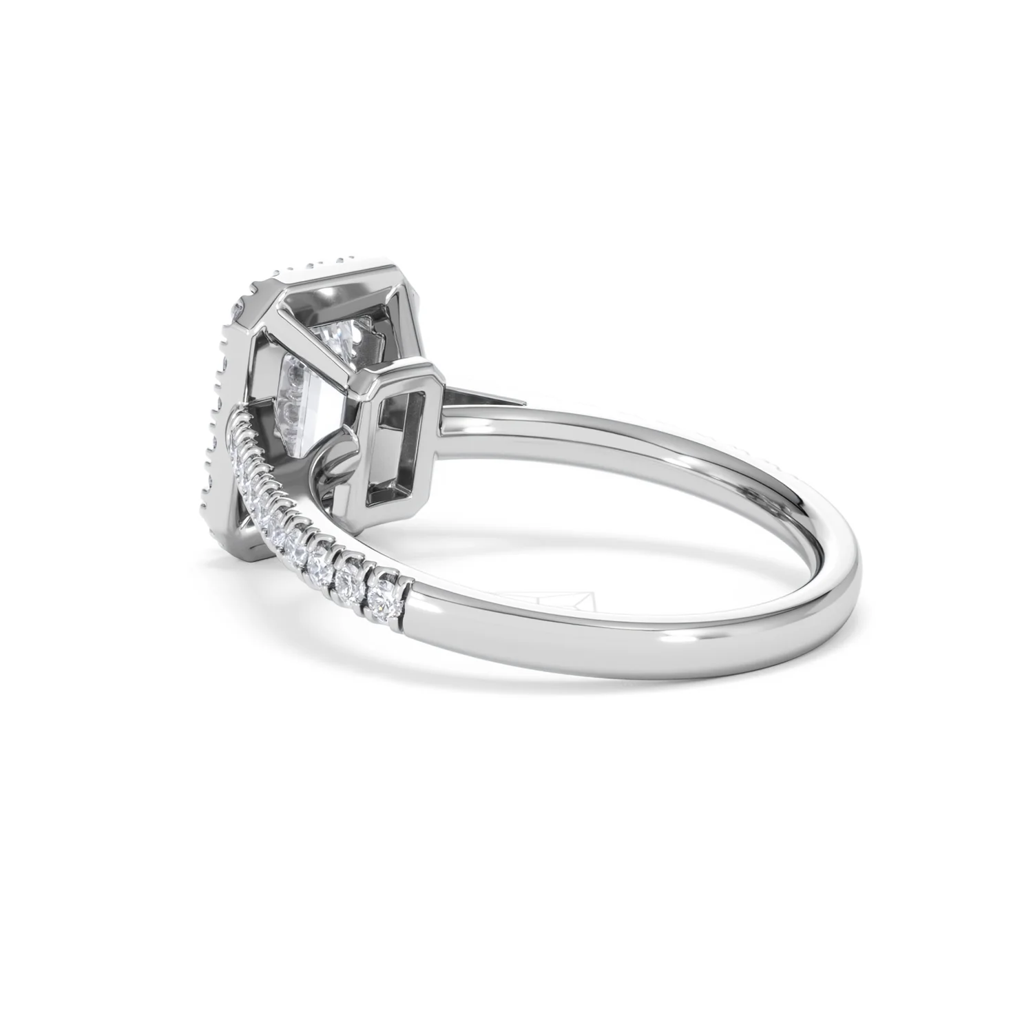 Annabelle Lab Diamond Halo Engagement Ring 18K White Gold 2.15ct F/VS1 - Image 61